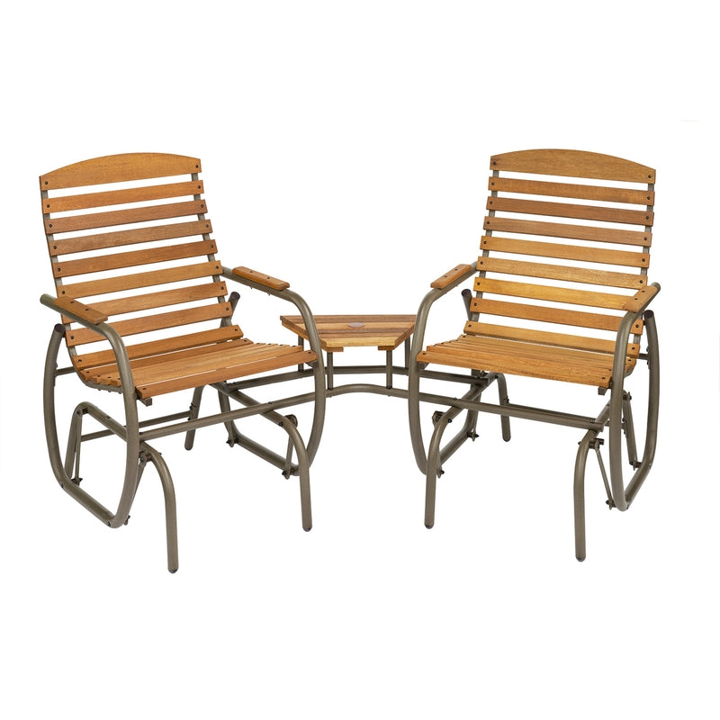 Columpio mecedor de acero para 2 personas Jack Post Country Garden en color topo