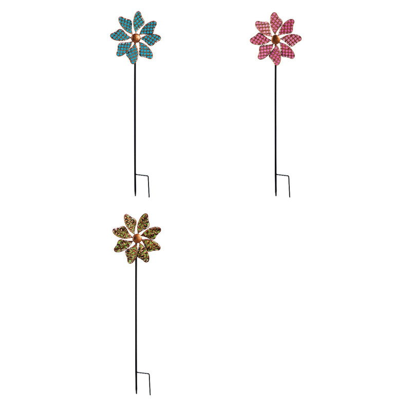 Meadow Creek Multicolored Metal 33 in. H Outdoor Garden Stake (Pack of 12)