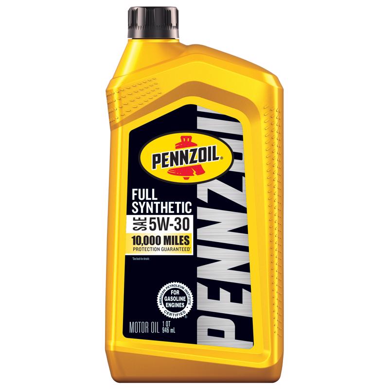 Pennzoil 5W-30 Gasoline Synthetic Motor Oil 1 qt 1 pk (Pack of 6)