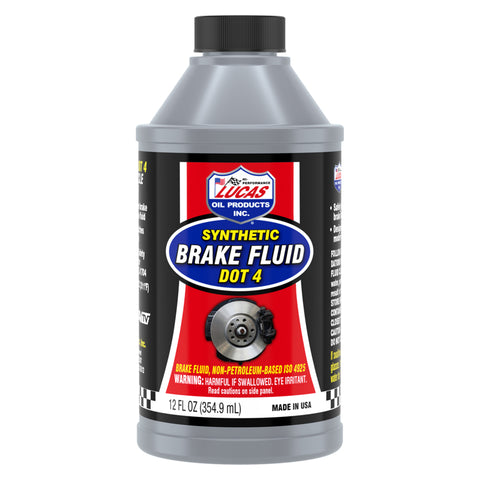 Lucas Oil Products DOT 4 Brake Fluid 12 oz (Pack of 12)