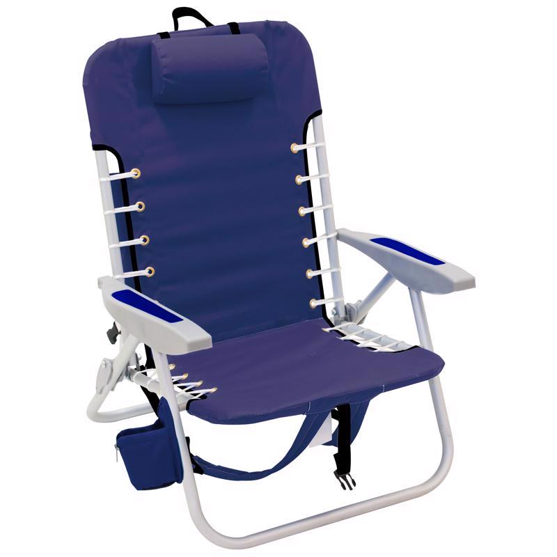 RIO Brands 4-Position Assorted Beach Backpack Chair (Pack of 4)