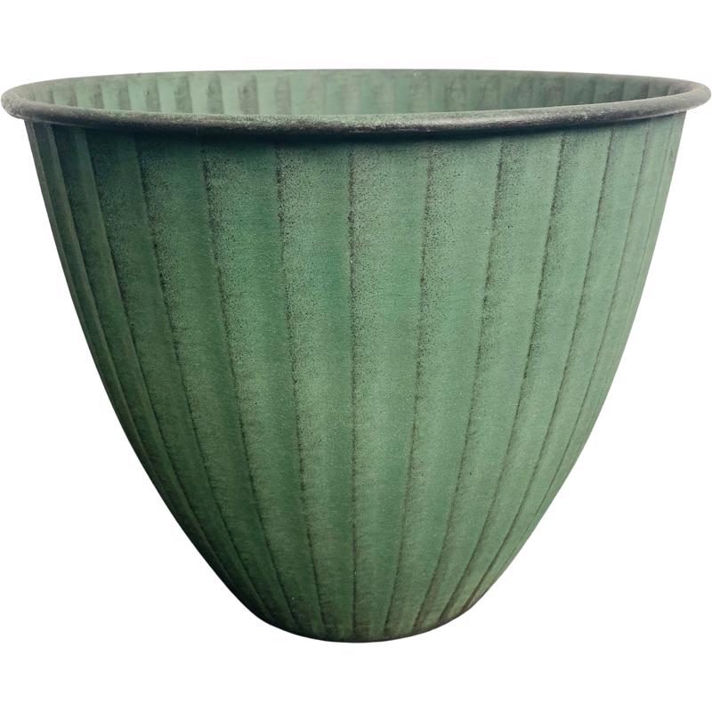 Robert Allen Monroe 8 in. D Metal Planter Sage (Pack of 3)