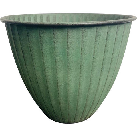 Robert Allen Monroe 8 in. D Metal Planter Sage (Pack of 3)
