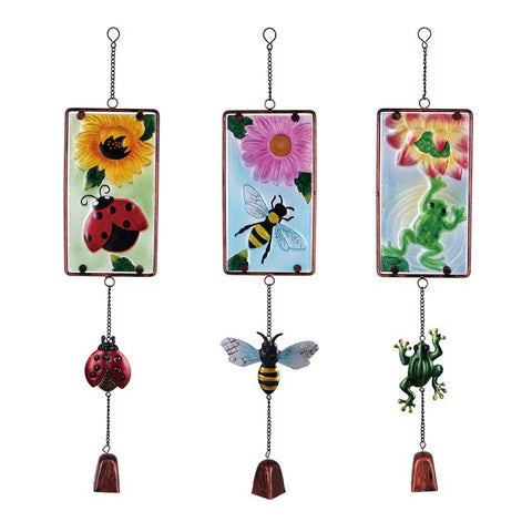 Meadowcreek Multicolored Glass/Iron 24 in. H Assorted Outdoor Decoration (Pack of 6)