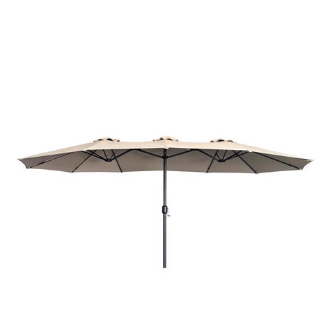 Living Accents 15 ft. Beige Patio Umbrella