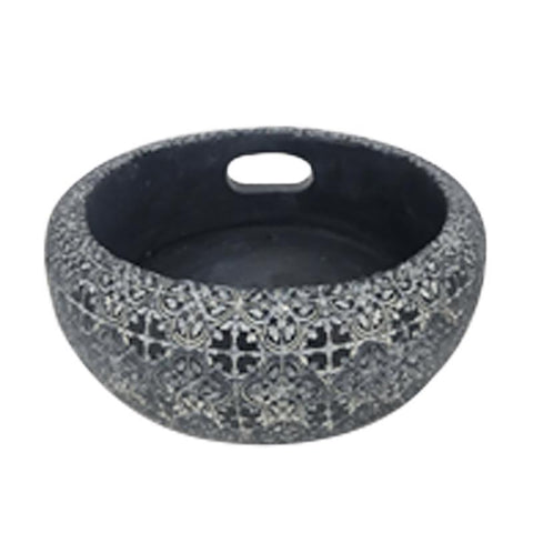 Exhart Black/Gray Resin 5 in. L X 5 in. W Echo Dot Holder Outdoor Decoration (Pack of 3)