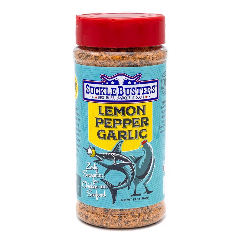 SuckleBusters Rub para BBQ de Limón, Pimienta y Ajo 13 oz
