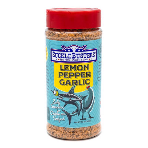 SuckleBusters Rub para BBQ de Limón, Pimienta y Ajo 13 oz