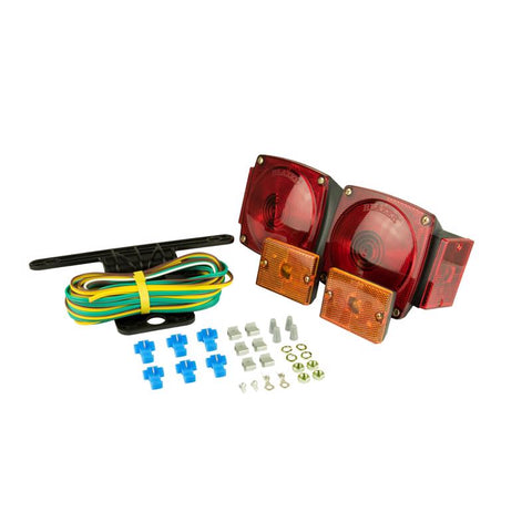 Hopkins Amber/Red Square Trailer Light Kit (Pack of 2)