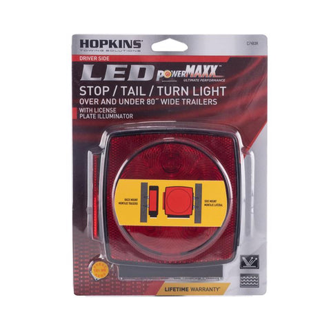 Hopkins Red Square Trailer LED Light (Pack of 2)