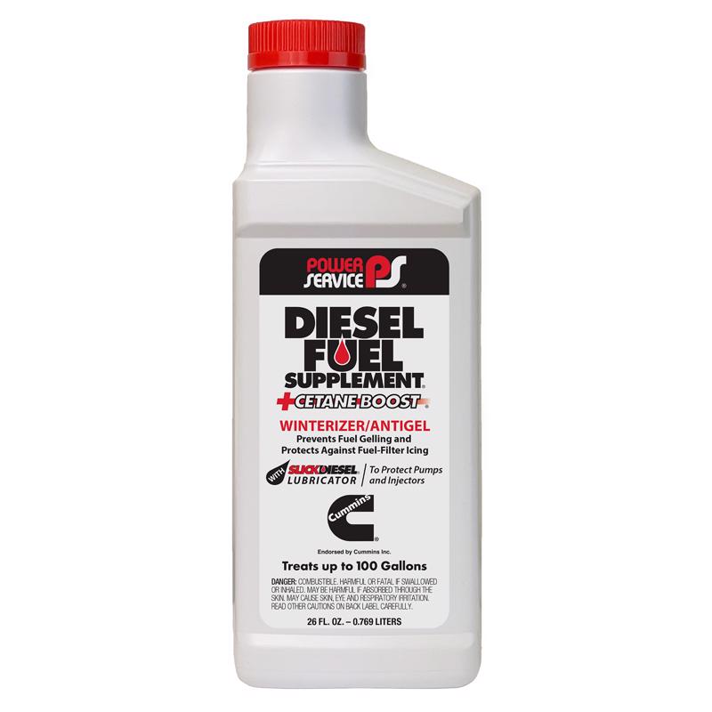 Aditivo de combustible diésel Power Service + Antigélido para combustible diésel Cetane Boost, 26 oz
