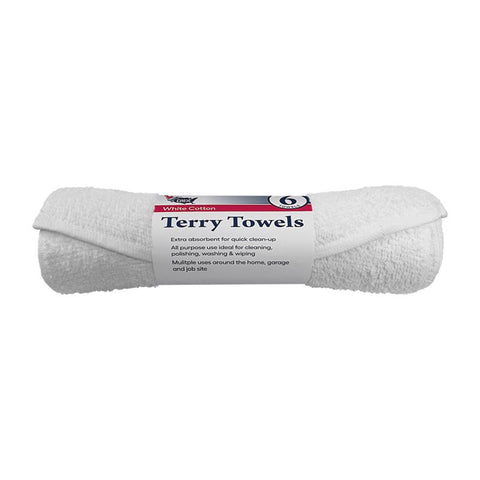 Paint USA Cotton Terry Terry Towels 14 in. W X 17 in. L 6 pk (Pack of 12)