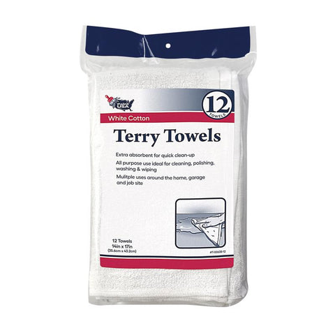 Paint USA Cotton Terry Terry Towels 14 in. W X 17 in. L 12 pk (Pack of 18)