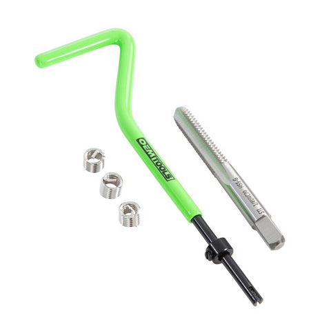 OEMTOOLS Kit de reparación de roscas helicoidales sin bloqueo de acero inoxidable de 1/4 pulg. UNC 1/4 - 20