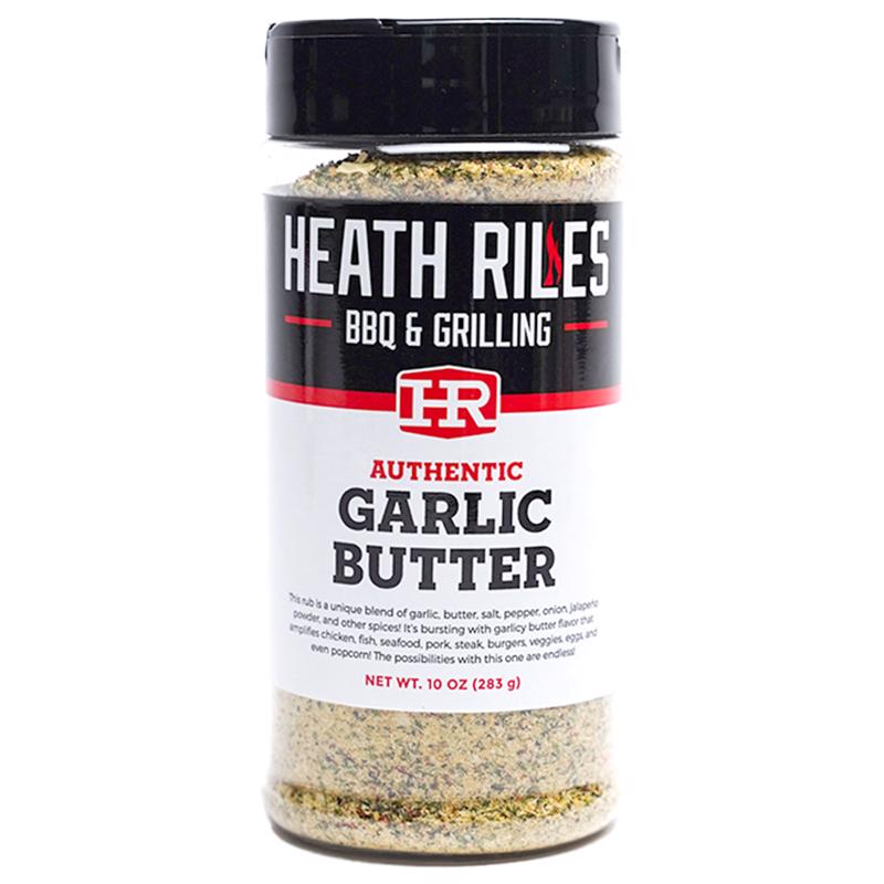 Heath Riles BBQ Mantequilla de Ajo para Barbacoa Rub 10 oz