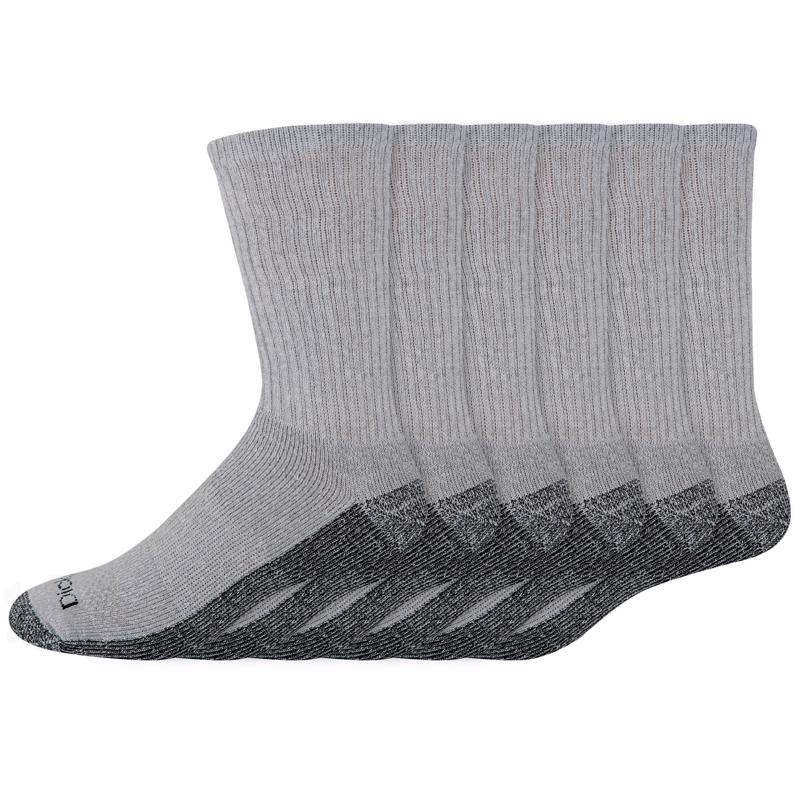 Dickies Dri-Tech Men's 6-12 Crew Socks Gray (Pack of 2)