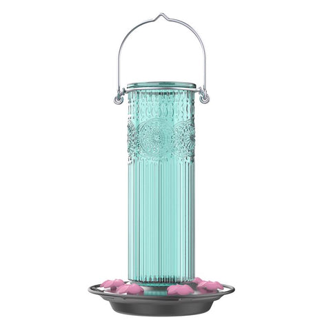 Nature's Way Hummingbird 28 oz Glass Antique Nectar Bird Feeder 6 ports (Pack of 6)