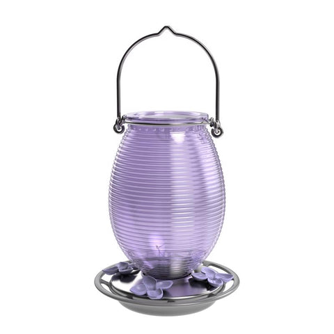Nature's Way Hummingbird 29 oz Glass/Metal Antique Nectar Bird Feeder 4 ports (Pack of 6)