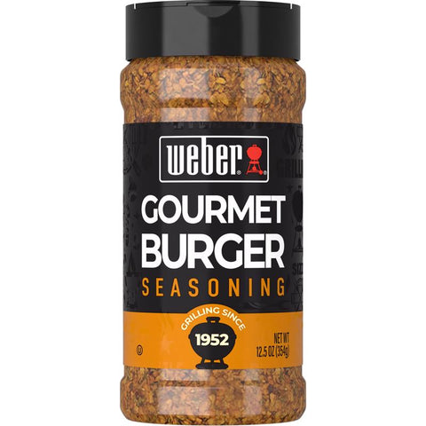 Sazón gourmet para hamburguesas sin gluten Weber 12.5 oz