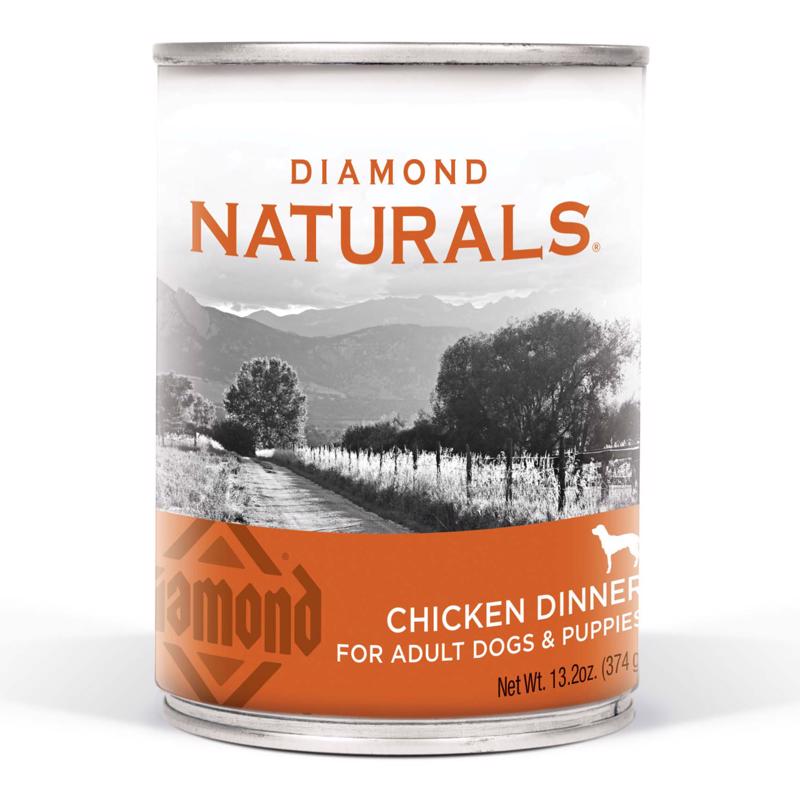 Diamond Naturals All Ages Chicken Pate Dog Food 13.2 oz (Pack of 12)
