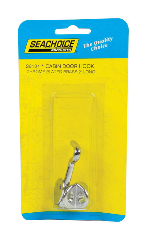 Seachoice Chrome-Plated Brass 2 in. L Cabin Door Hook 1 pk