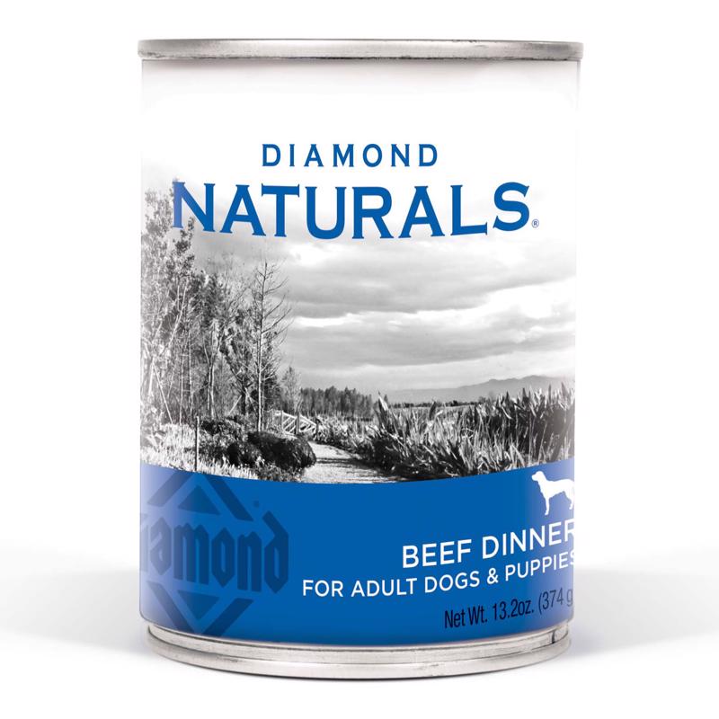 Diamond Naturals All Ages Beef Pate Dog Food 13.2 oz (Pack of 12)