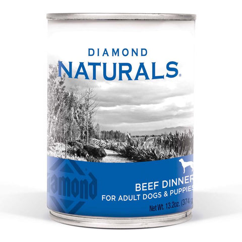 Diamond Naturals All Ages Beef Pate Dog Food 13.2 oz (Pack of 12)
