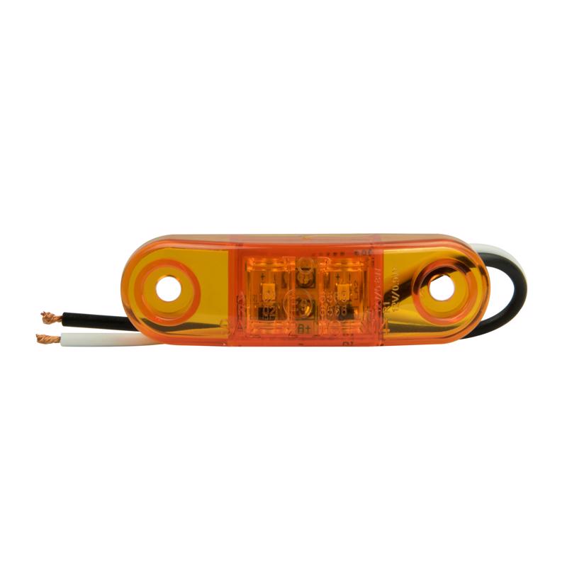 Hopkins Amber Oblong Clearance/Side Marker LED Light (Pack of 2)