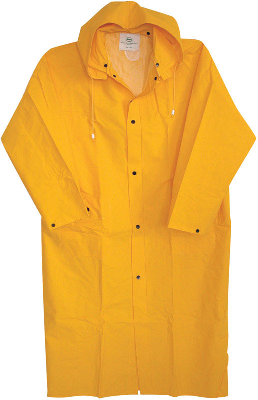 Boss Yellow PVC-Coated Rayon Rain Jacket XXL 35 mil