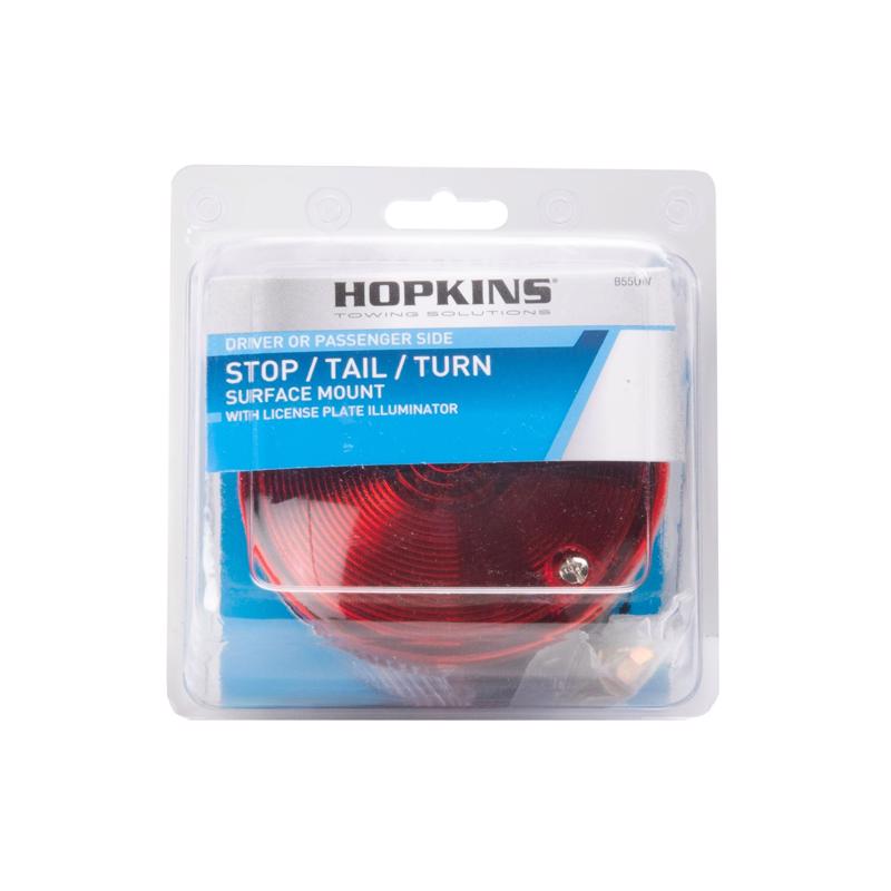 Hopkins Red Round Stop/Tail/Turn Light/Signal (Pack of 2)