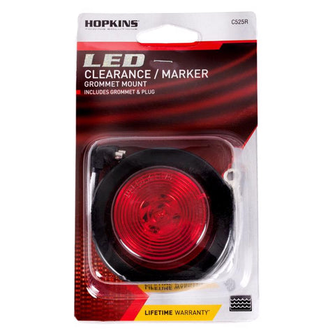Hopkins Red Round Clearance/Side Marker LED Light Kit (Pack of 2)