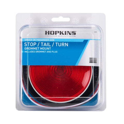 Hopkins Sealed Red Round Stop/Tail/Turn Light Kit (Pack of 2)
