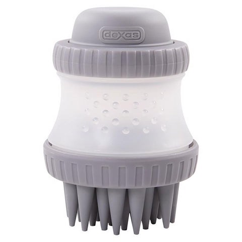 Cepillo de aseo para gatos/perros Dexas ScrubBuster gris, 1 ud.