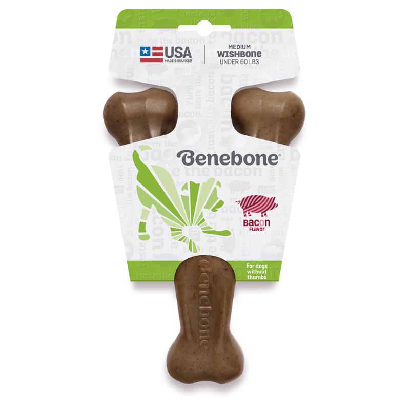 Benebone For Dog Brown Nylon Wishbone Chew Dog Toy 1 pk