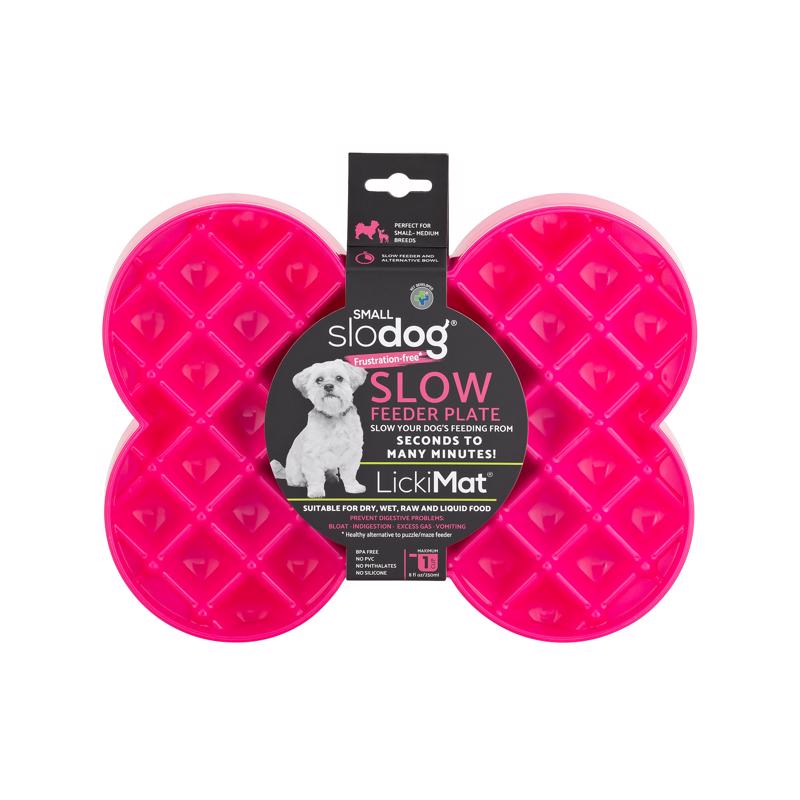 LickiMat Slodog Pink Puzzle Plastic Small Slow Feeder For Dogs
