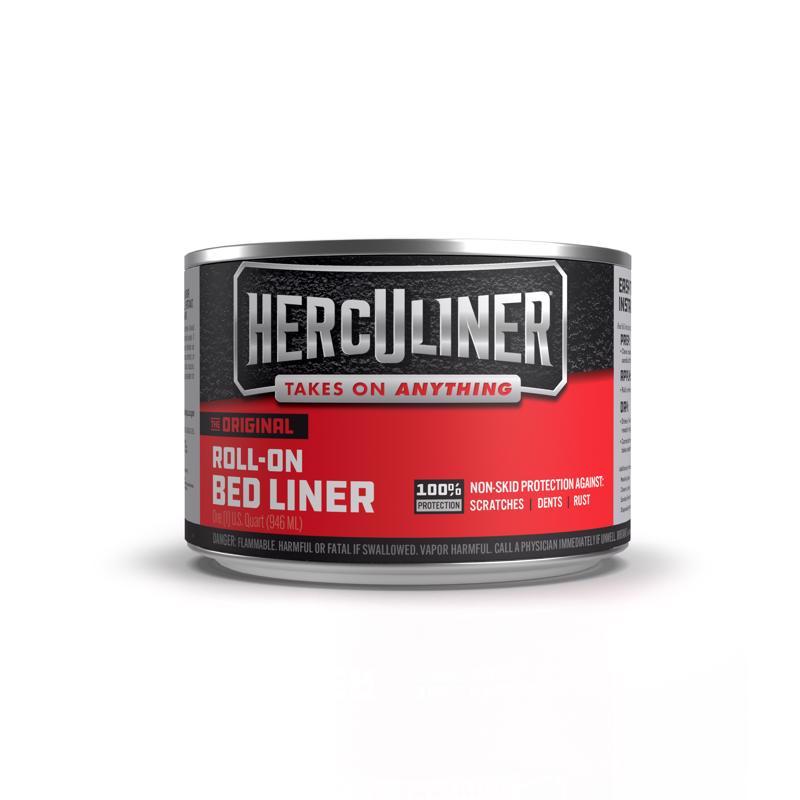 Revestimiento negro Herculiner para caja de camioneta, 1 qt