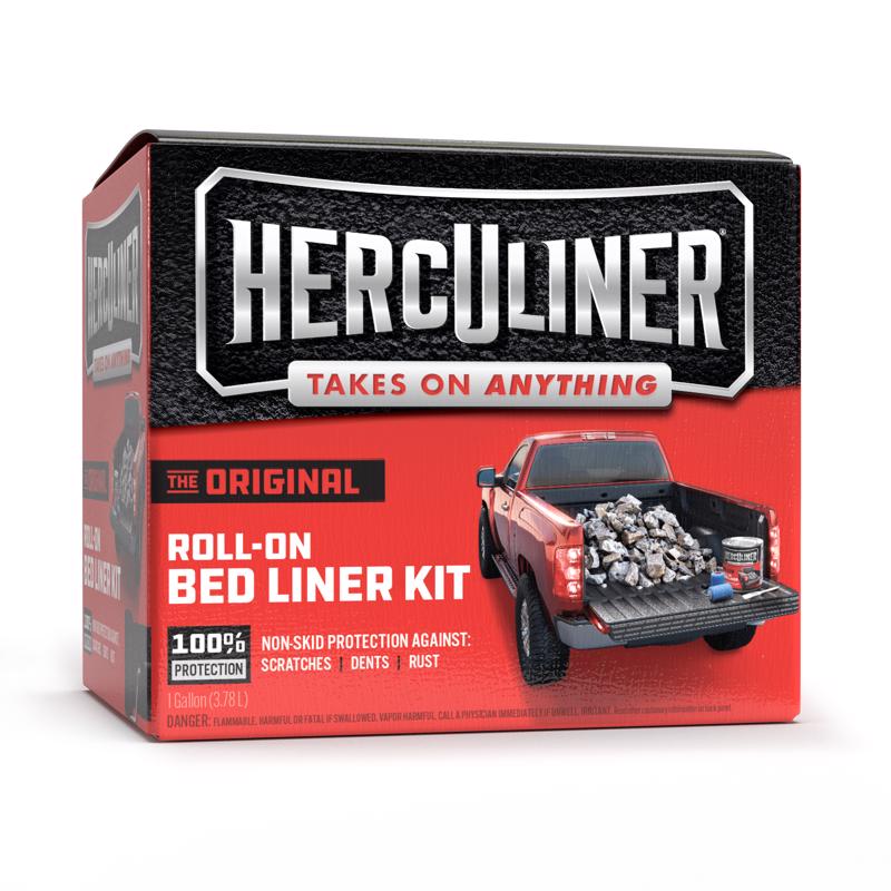 Herculiner Black Truck Bed Coating Kit 1 gal (Pack of 2)