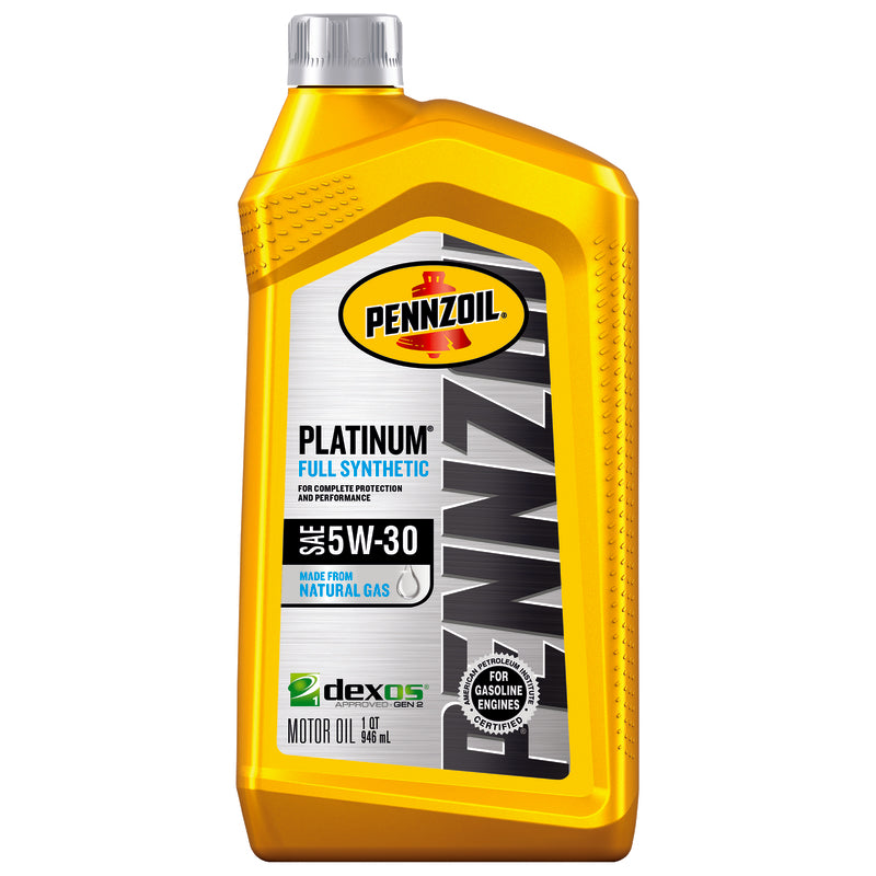 Pennzoil Platinum 5W-30 Synthetic Motor Oil 1 qt 1 pk (Pack of 6)