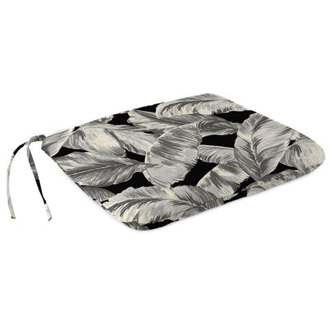 Jordan Manufacturing Black/White Floral Polyester Seat Pad 17 in. H X 2 in. W X 15.5 in. L (Pack of 16)