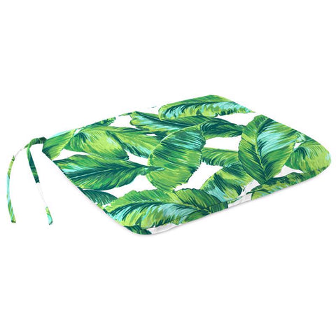 Jordan Manufacturing Green/White Polyester Seat Pad 17 in. H X 2.5 in. W X 15.5 in. L (Pack of 16)