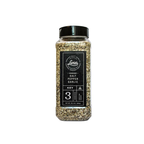 Livia's Kosher Salt, Pepper, and Garlic Seasoning Salt 28.4 oz