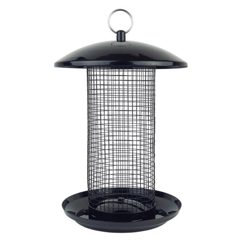 Nature's Way 2.75 qt Metal Mesh Midnight Tube Bird Feeder (Pack of 4)