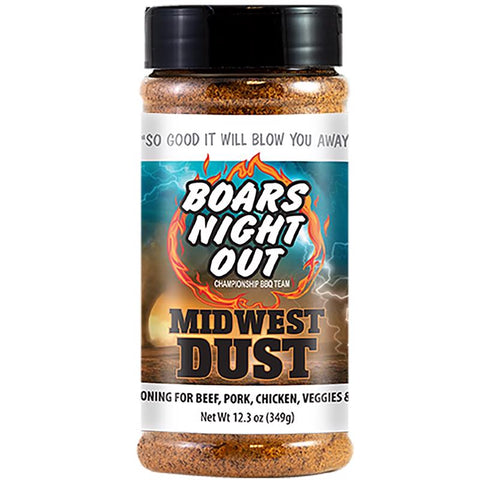 Boars Night Out Midwest Dust Sazón/Rub para Barbacoa 12.3 oz