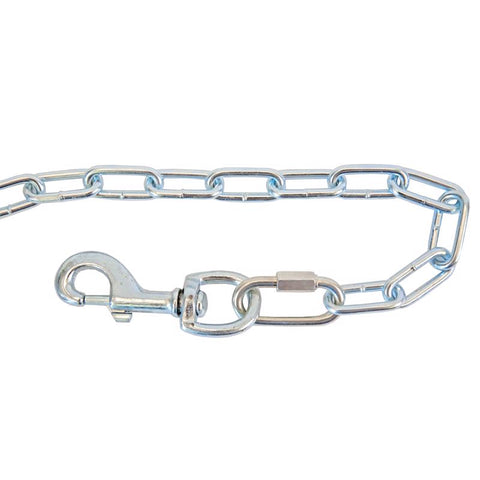 Koch Industries Silver Steel Dog Tie Out Chain Large (Pack of 5)