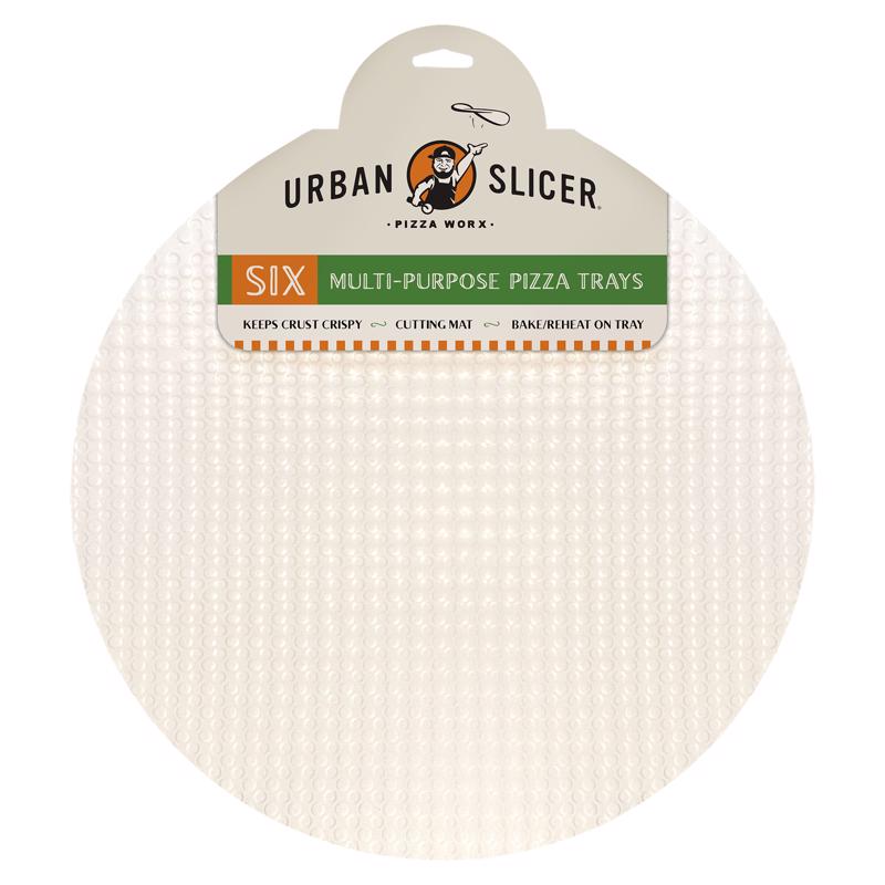 Urban Slicer Pizza Worx Paper Composite White Pizza Chopping Board 6 each (Pack of 12)