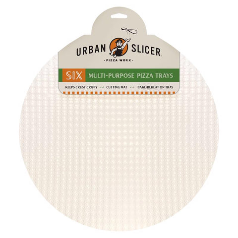 Urban Slicer Pizza Worx Paper Composite White Pizza Chopping Board 6 each (Pack of 12)