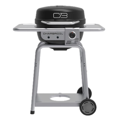 Charbroil Bistro Pro 1 Burner Charcoal/Liquid Propane Grill Black/Silver