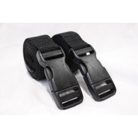 Bulk-Strap 1 in. W X 4 ft. L Black Utility Strap 175 lb 2 pk