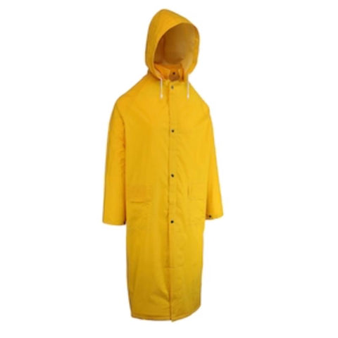 Chaqueta de lluvia Boss amarilla de PVC/poliéster, talla XL