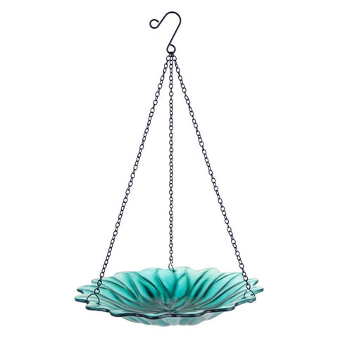 Nature's Way Ecocycle 0.63 qt Glass/Metal Hanging Bird Feeder